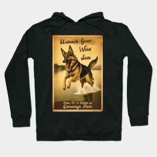 Vintage German Shepherd Design Hoodie